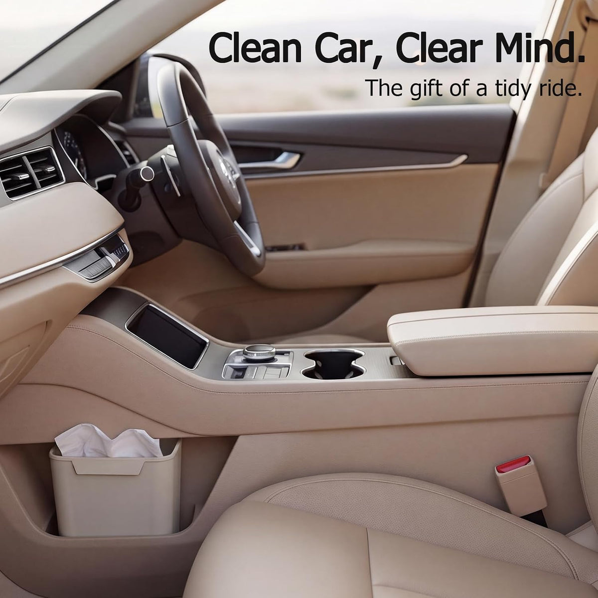 Soft Silicone 2‑in‑1 Car Door Pocket Trash Bin and Car Umbrella Holder