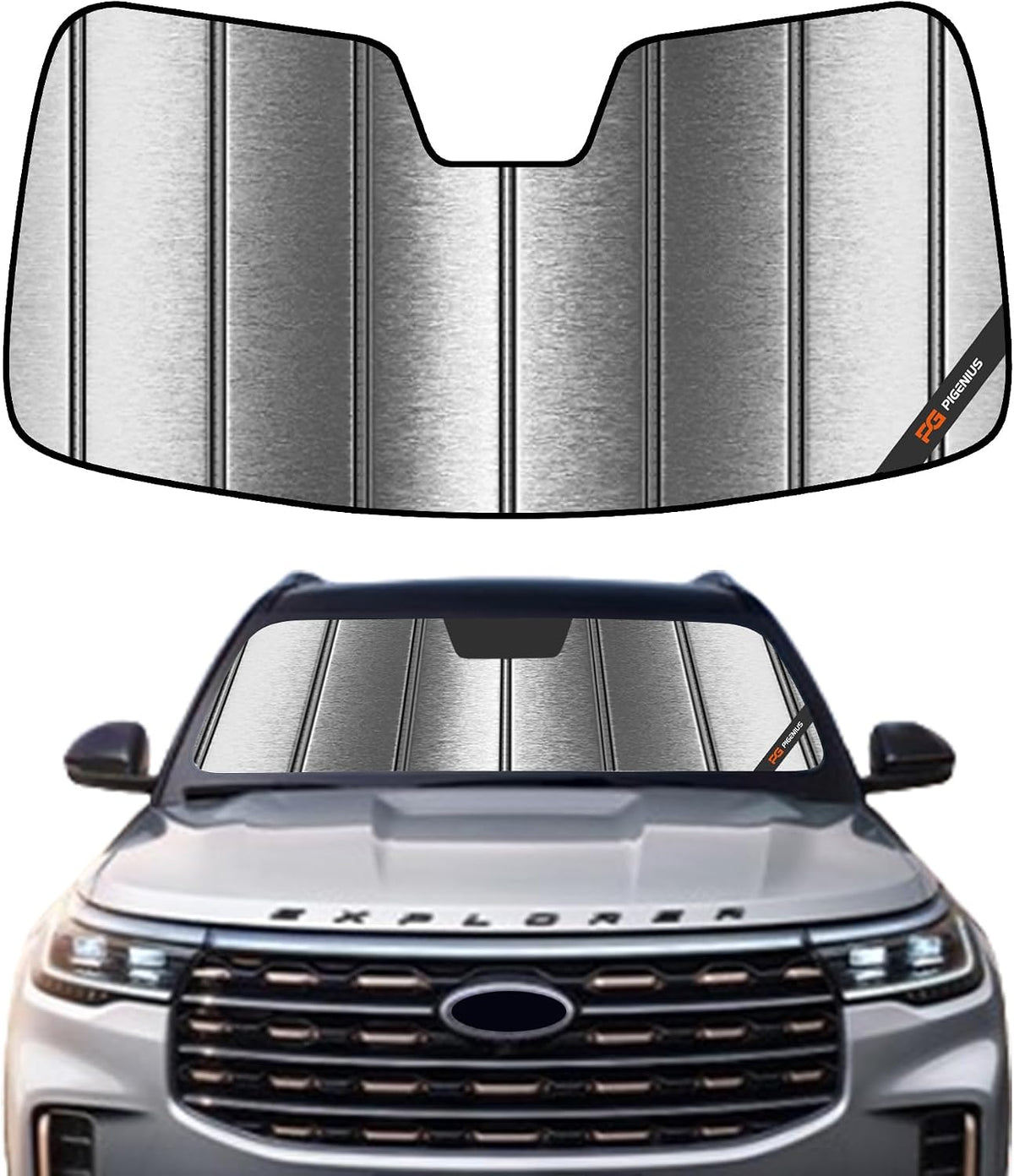 Pigenius Windshield Sun Shade for Ford Expedition 2007-2017, for Lincoln Navigator 2007-2017 - AstraGuard