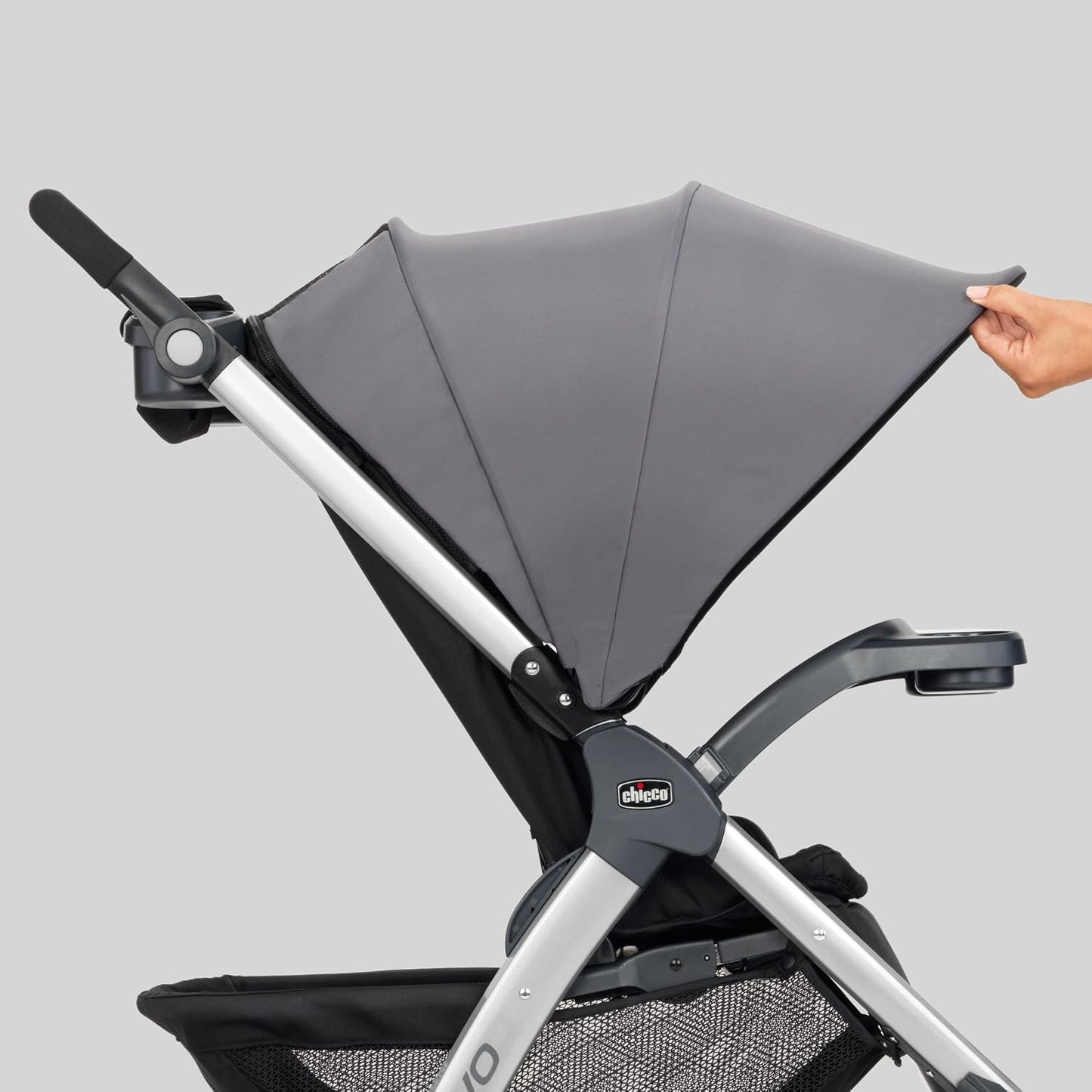 Chicco Bravo 3-in-1 Trio Travel System, Bravo Quick-Fold Stroller with KeyFit 30 Infant Car Seat and Base, Calla/Grey