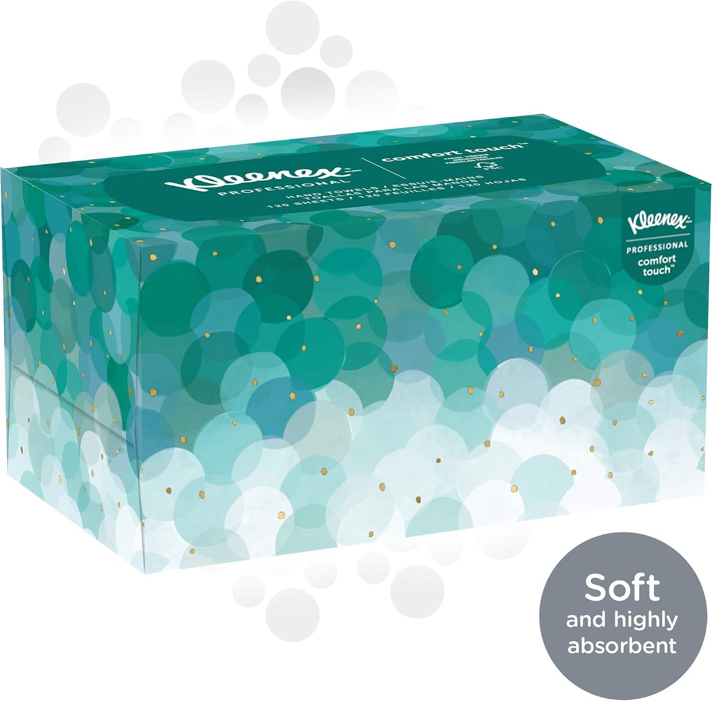 Kimberly Clark 11268 Kleenex Hand Towels Premium Ultra Soft, Pop-Up Box, White (1 Individual Box of 70 Sheets)