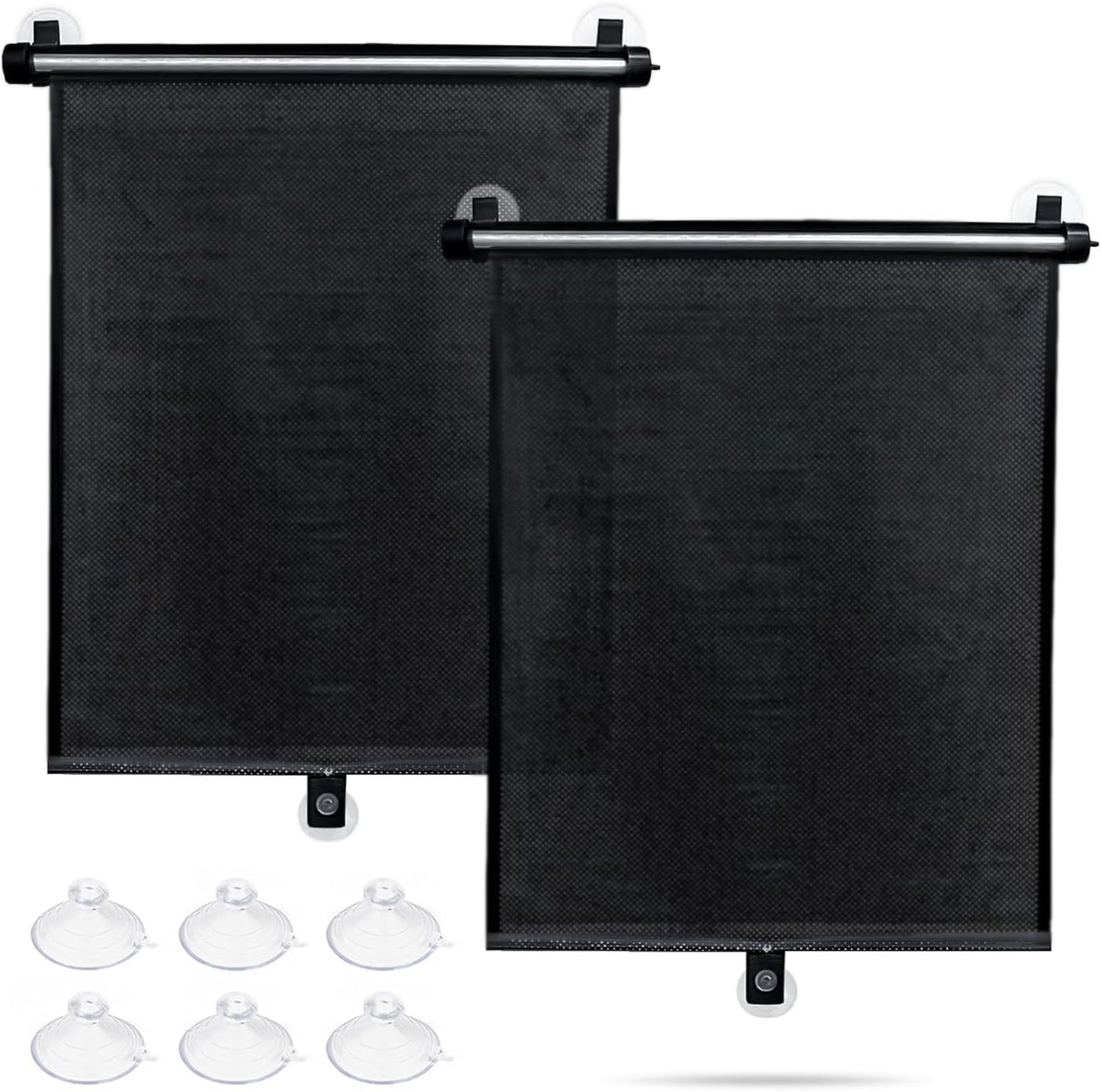 Sfee Car Window Shade for Side Windows, 2 Pack Sun Shade Retractable for Car Blocks Heat and UV Rays Glare Protection Roller Sunshade Visor for Baby, Kids, Pets, Passengers
