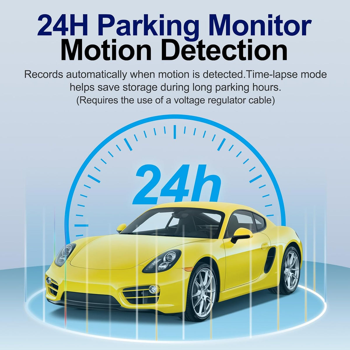1080P 3 Channel Dash Cam Front and Rear Cabin Recording, 2.0" IPS Screen Camara para Carro, G-Sensor, Night Vision Loop Recording, Motion Detection, Heatproof, Electronics Max 64GB Support