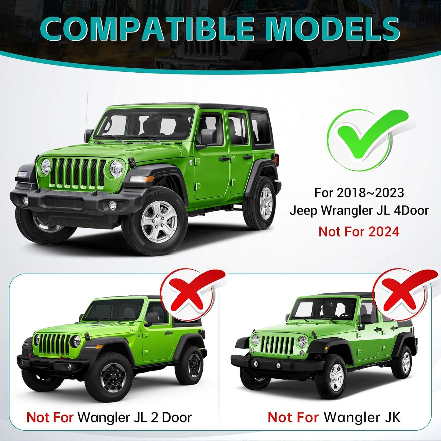 Rear Trunk Organizer Tray Compatible with 2018-2023 Jeep Wangler JL JLU 4XE Rubicon Sahara 4 Door, Wheel Well Storage Box Cargo Organizer Accessories for Jeep Wangler JL (Left + Right)