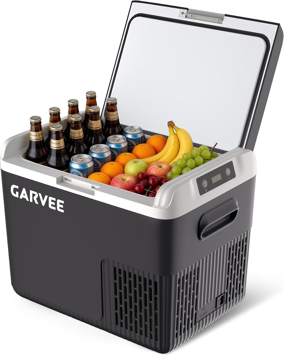 Garvee 12 Volt Refrigerator, 19QT 12V Car Fridge, Portable Freezer Compressor Electric Cooler, 12/24V DC 110-240V AC, Portable Refrigerator for RV/Truck/Camping, -4°F to 68°F