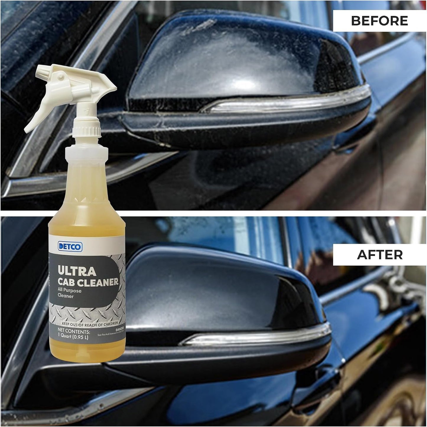 ULTRA CAB CLEANER - Heavy Duty Cleaner for Cars, Trucks, & Vehicles, Interior Detailer for Seats, Carpets, Vinyl, Fabric, Leather, Upholstery, Headliner, & Dash, 32 Ounce Spray