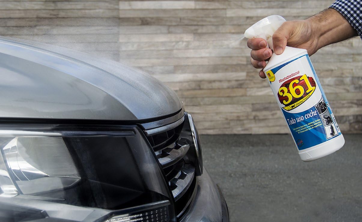 Sisbrill 361 Multi Purpose Car Interior Cleaner Spray - Stain Remover Seat Cleaner, Upholstery, Dashboard, Leather - Car Cleaning Supplies Interior and Exterior - 25 fl oz