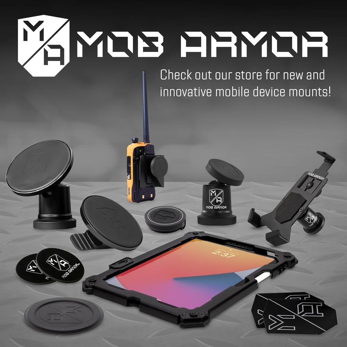 Mob Armor MobNetic Maxx MS MagSafe Phone Mount for Car, Red