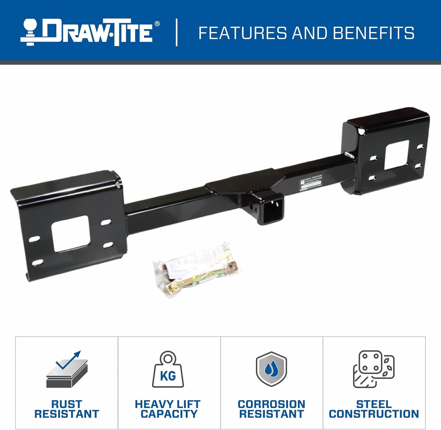 Reese Front Mount Receiver, 2 in. Compatible with Select Ford Excursion, F-250 Super Duty, F-350 Super Duty, F-450 Super Duty, F-550 Super Duty