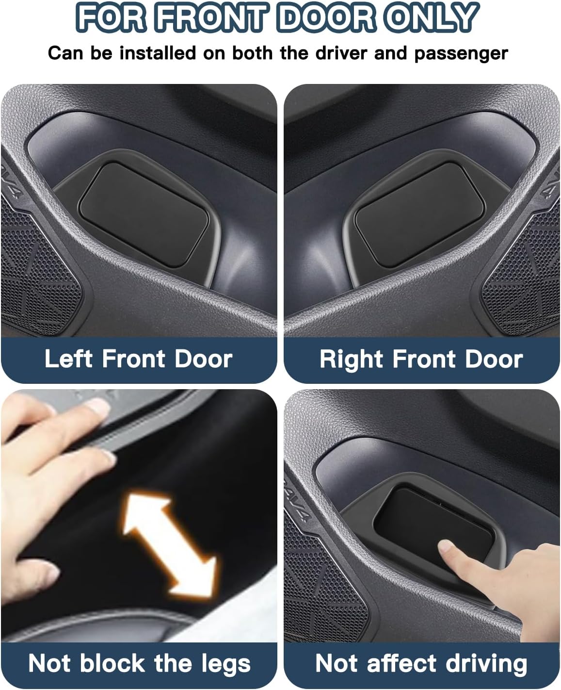 Ruiya 2025 RAV4 Trash Can for 2025 Toyota RAV4 Hybrid Accessories Trash Bin with Lid for Storage Toyota RAV4 Accessories Plastic Garbage Can Compatible with 2019-2023 2024 2025 Toyota RAV4 All Trim