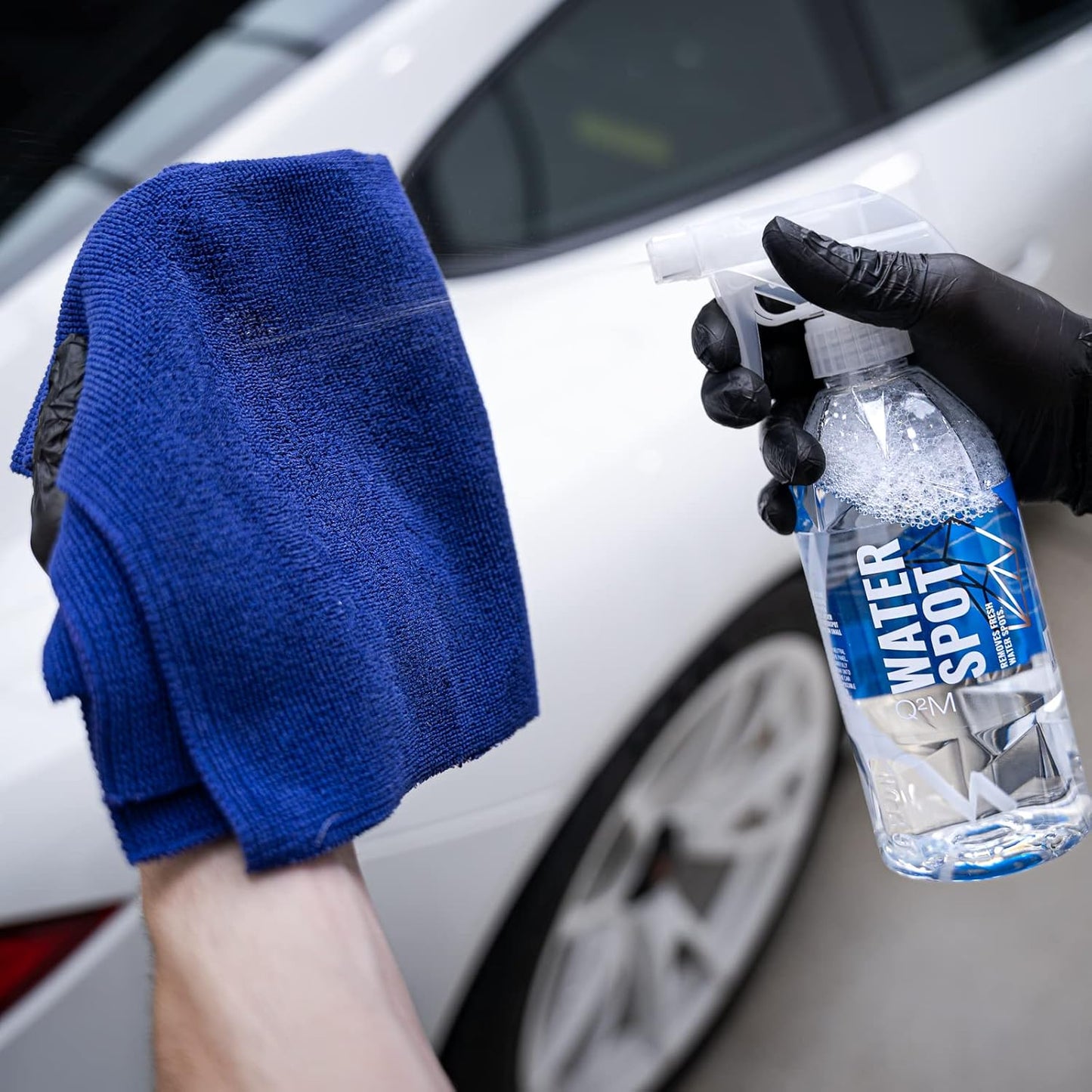GYEON Water Spot Remover for Paint Safe Use on Ceramic Coating Hard Water Stain Cleaner Mineral Deposit Dissolver Auto Detailing Chemical Protects Finish Enhances Gloss Easy Panel by Panel Application