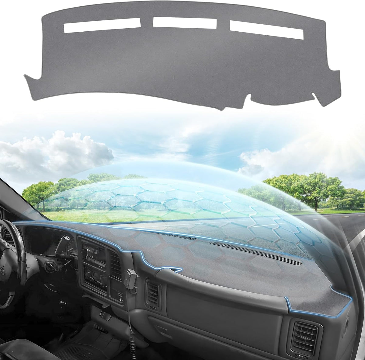 CARTIST Black Dash Cover for Chevrolet Camaro 2010-2015 Dashboard Cover Mat