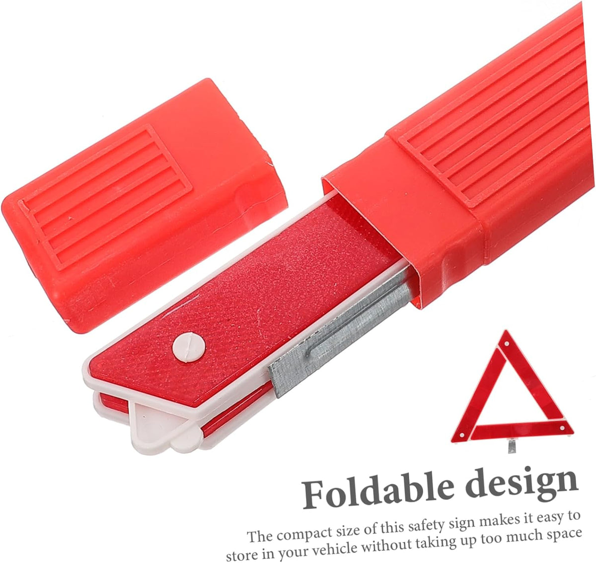 Gatuida 5pcs Safety Sign Reflective Triangle Road Warning Triangle Emergency Car Reflector Driveway Reflectors Dot Approved