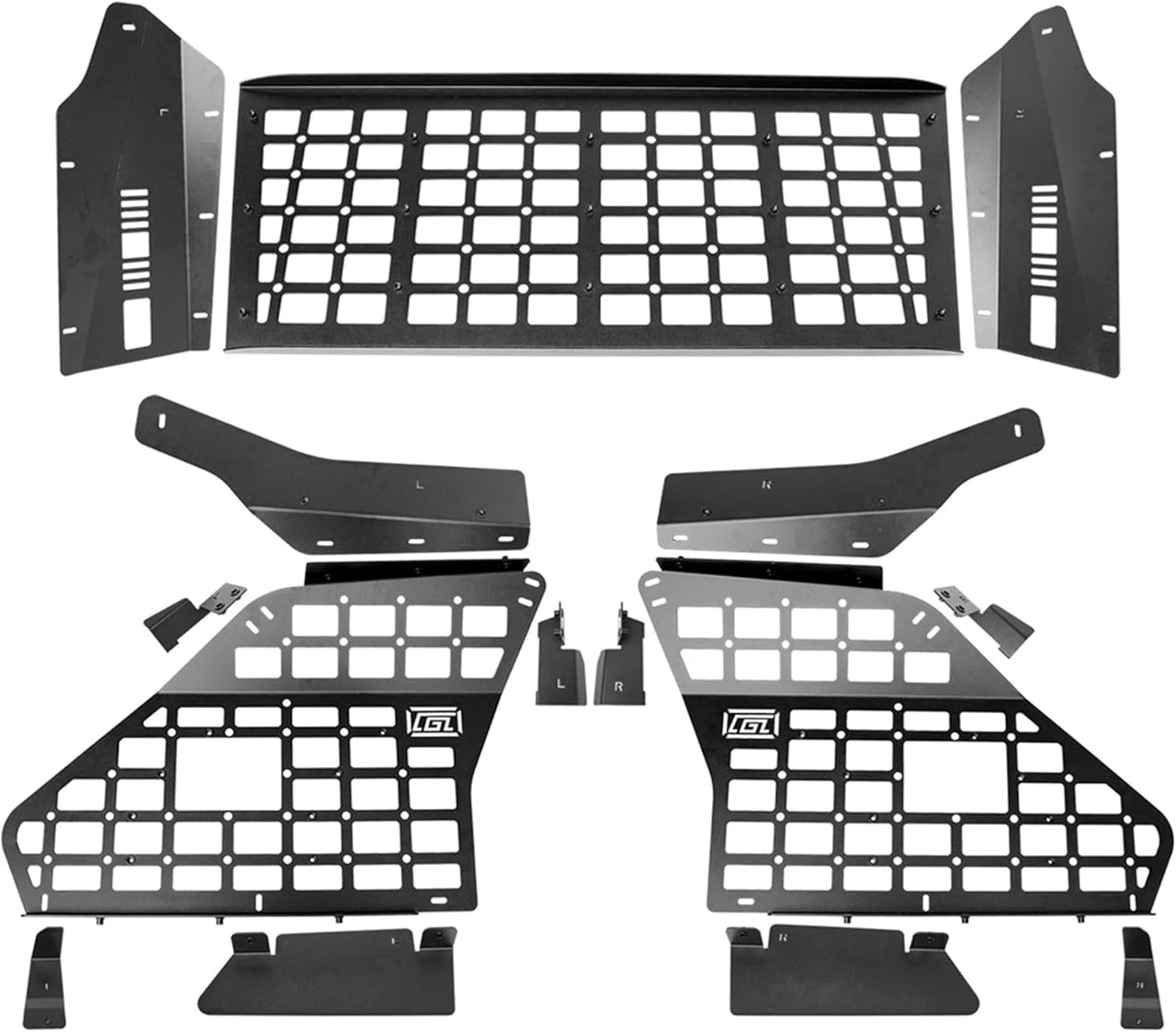 HIGH FLYING Car Accessories for Toyota Sequoia 2023 2024 2025 2026 Modular System Storage Molle Panels Trunk Shelf Storage Trunk Organizer Aluminum Alloy (Side Panel+Roof Panel)