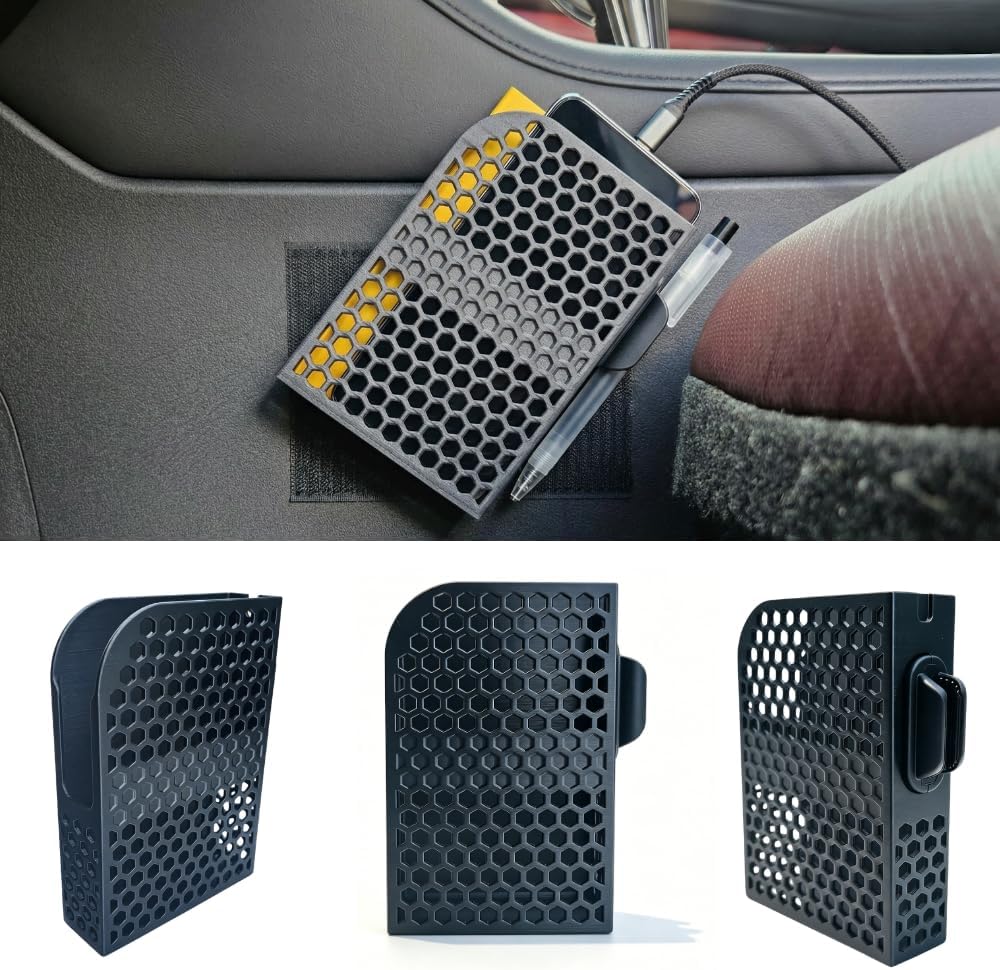Car Organizer Car Console Organizer, Upgraded Car Seat Side Storage Holder, for Cell Phone Power Bank,3.5"x5.5" Field Notes Notebook with Pen Holder, Fit Car Truck SUV RV