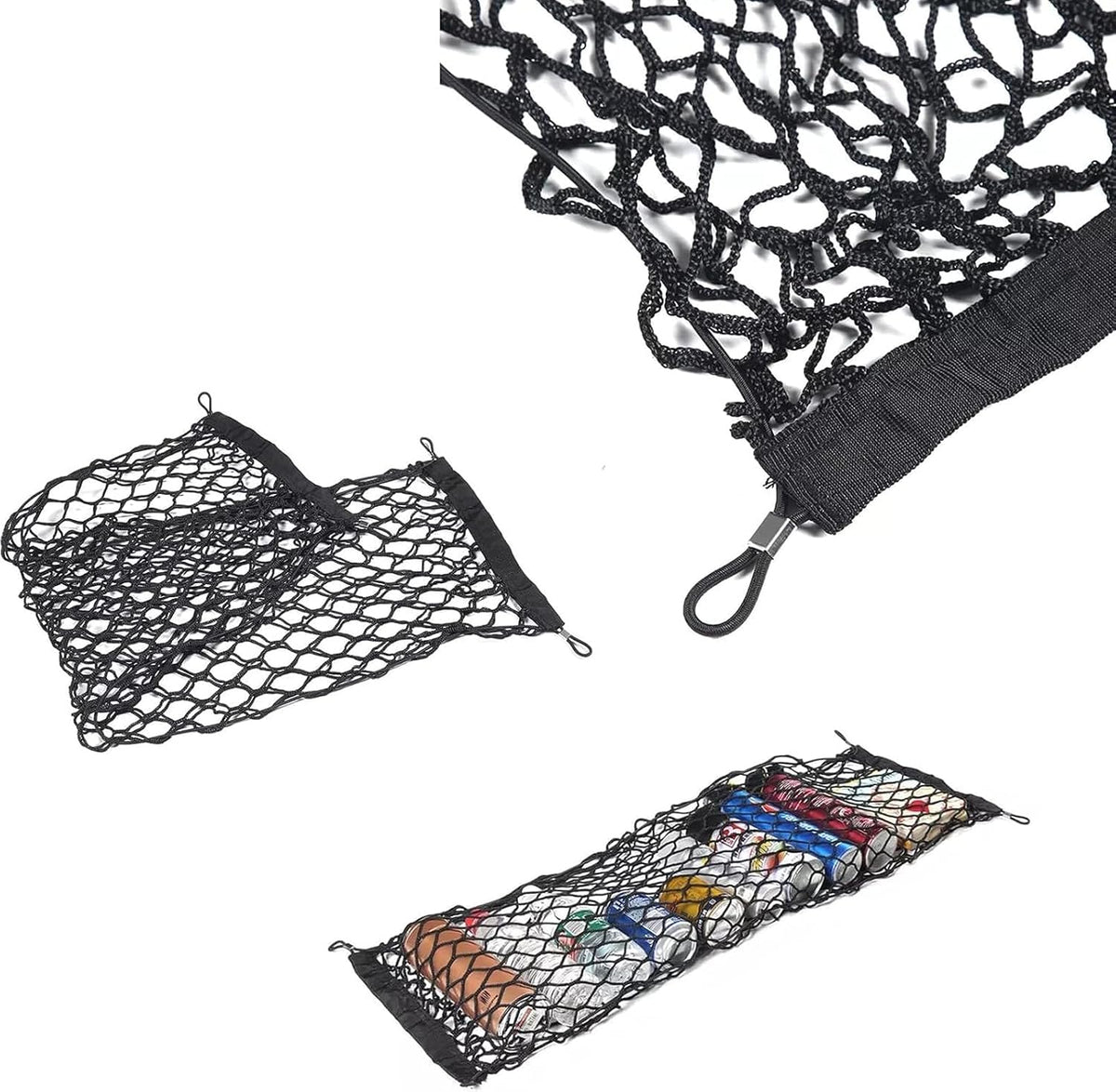 Rear Trunk Envelope Mesh Cargo Net Suitable for 2026 Toyota RAV4 Hybrid LE Limited SE Woodland Edition XLE Premium XSE Plug-ln GRSport Rear Trunk Mesh Cargo Storage Net Bag