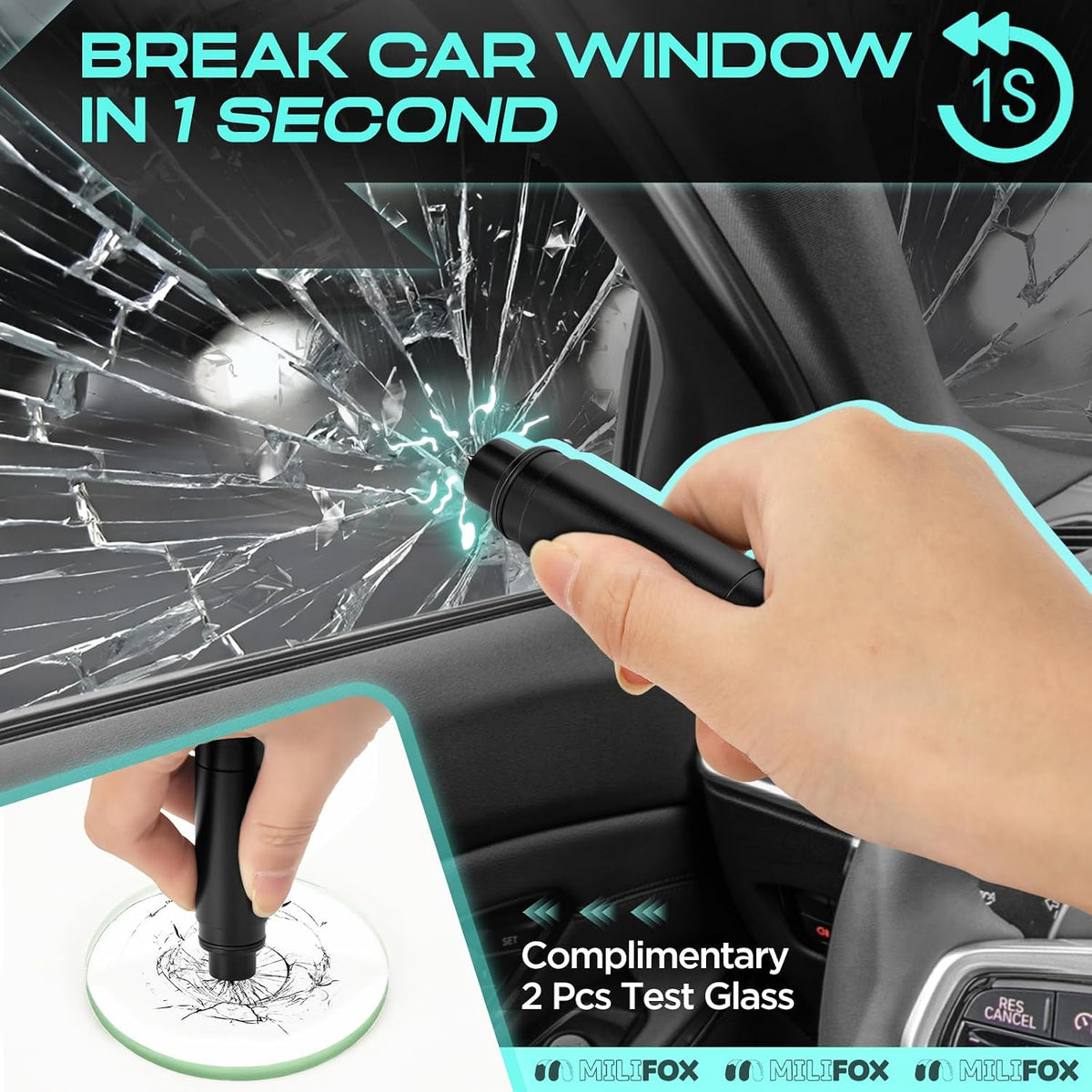 Window Breaker Seatbelt Cutter, Car Safety Emergency Escape Tool
