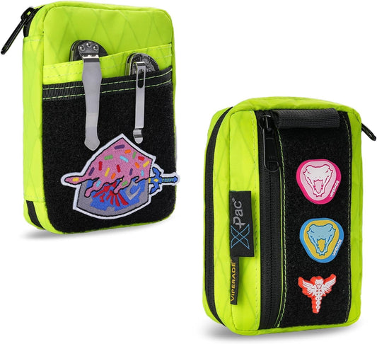 VIPERADE VE26 EDC Pouch Organizer with 11 Compartments, Small Tool Pouch with DIY Patches Area, EDC Pocket Organizer for Mutitools