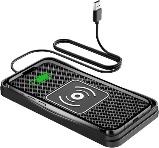 15W Non-Slip Car Wireless Charger Pad USB