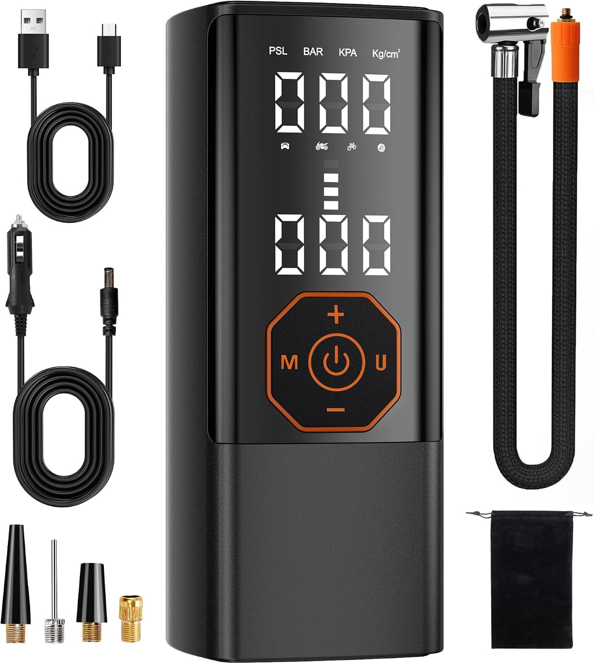 Tire Inflator Portable Air Compressor Cordless Air Pump for Car 180PSI