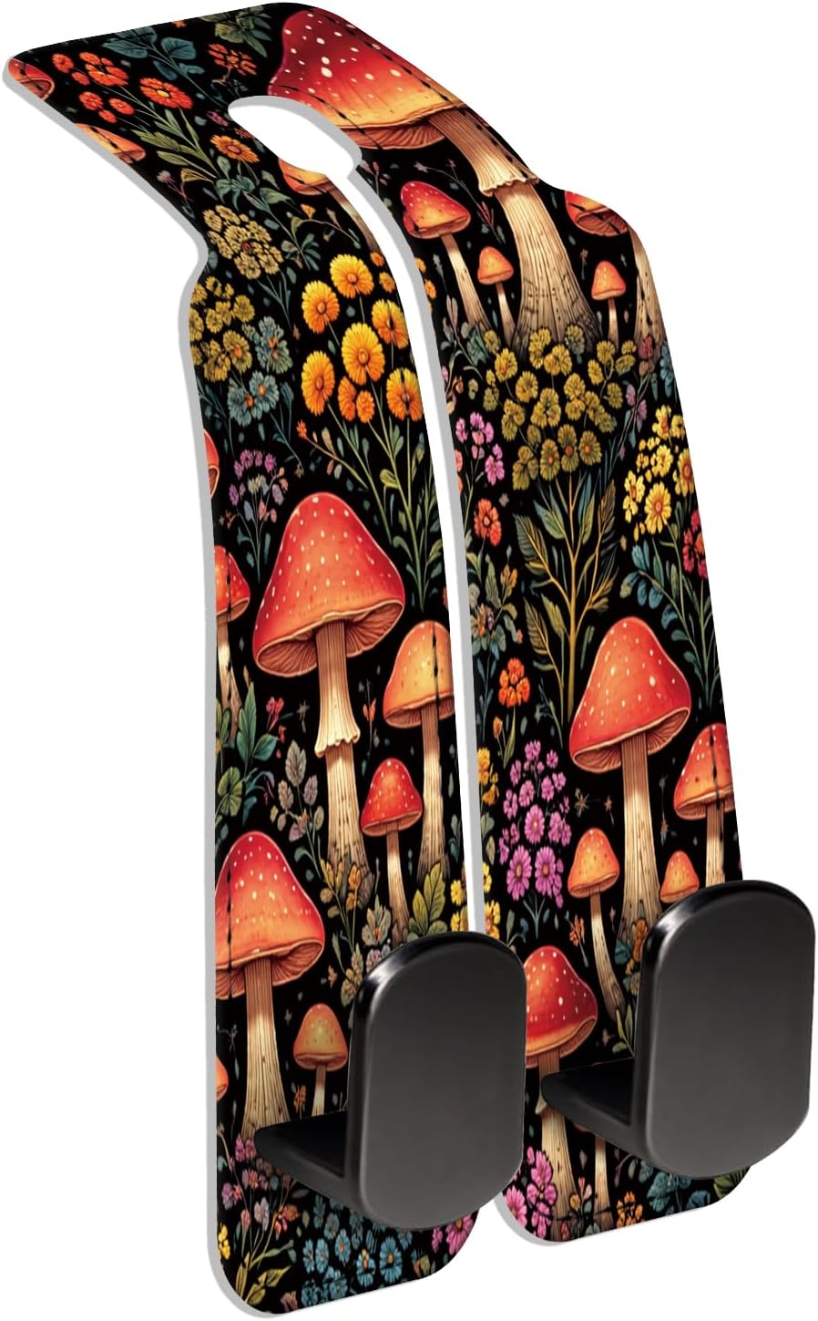 Car Seat Back Storage Hook, Funny Car Purse Hook, Cute Vehicle Storage Organizer for Purses Handbags Black White Plaid