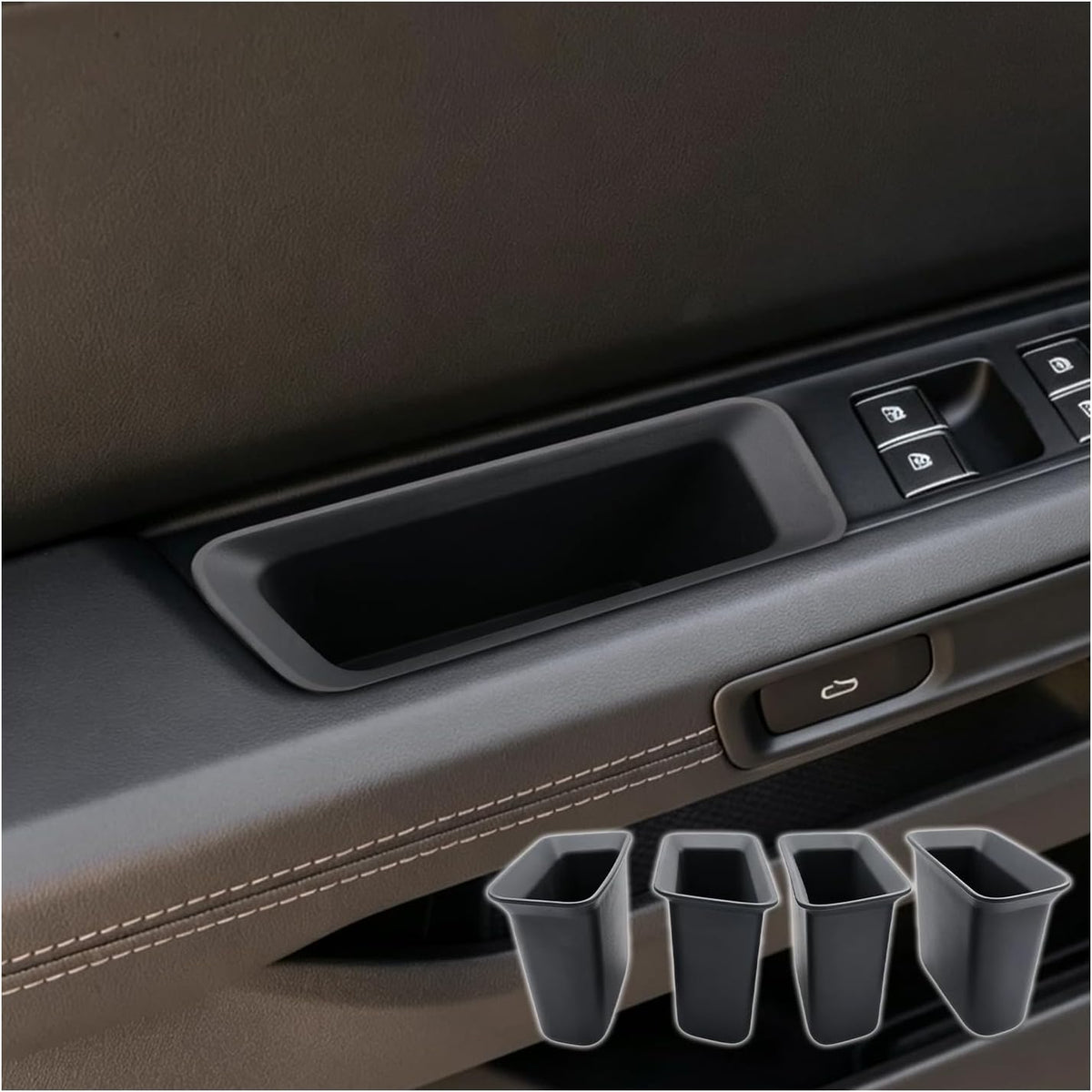 for 2027 Rivian R2 Rear Seat Cup Holder Insert for Rivian R2 Standard/Premium/Performance Cupholder Expander Anti-Spill Drink Holder for Rivian R2 Accessories