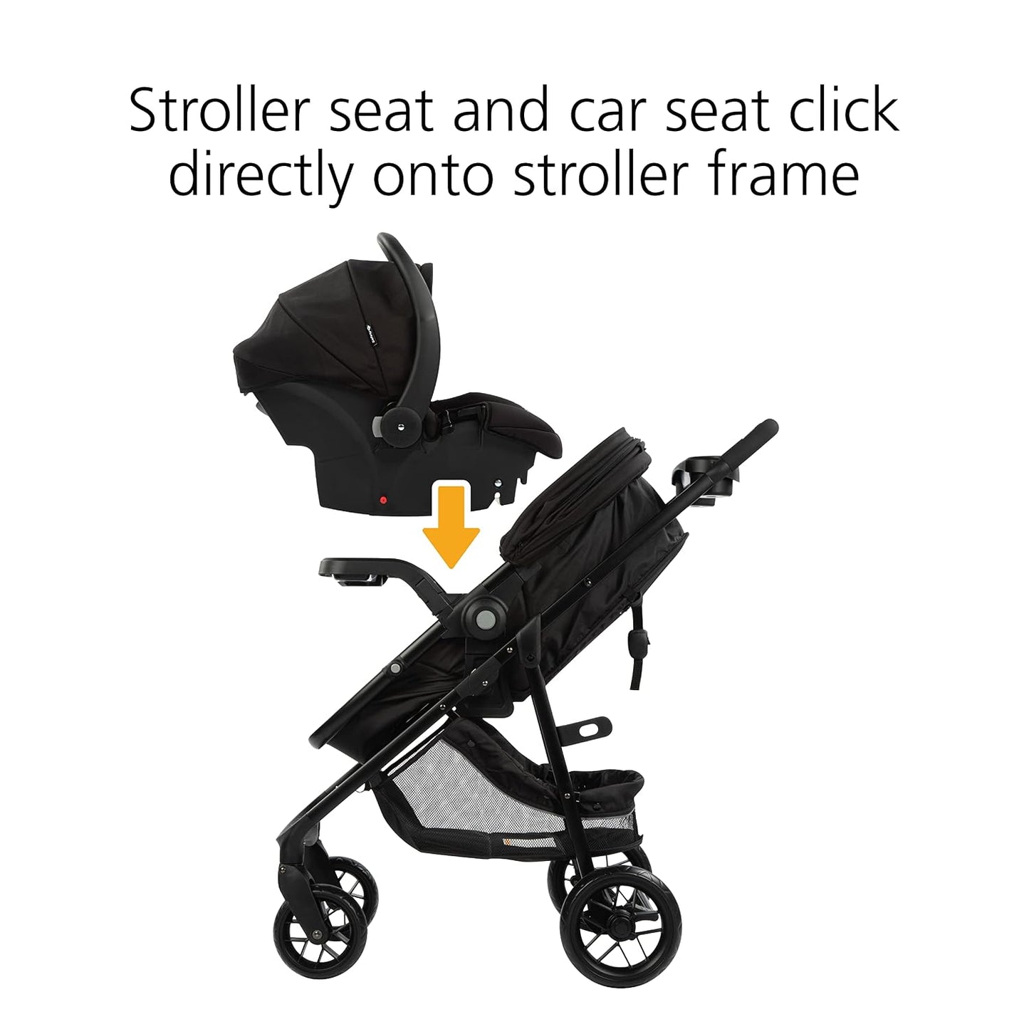 Safety 1st Grow and Go Flex 8-in-1 Travel System, Foundry & onBoard 35 LT Adjustable Infant Car Seat Base