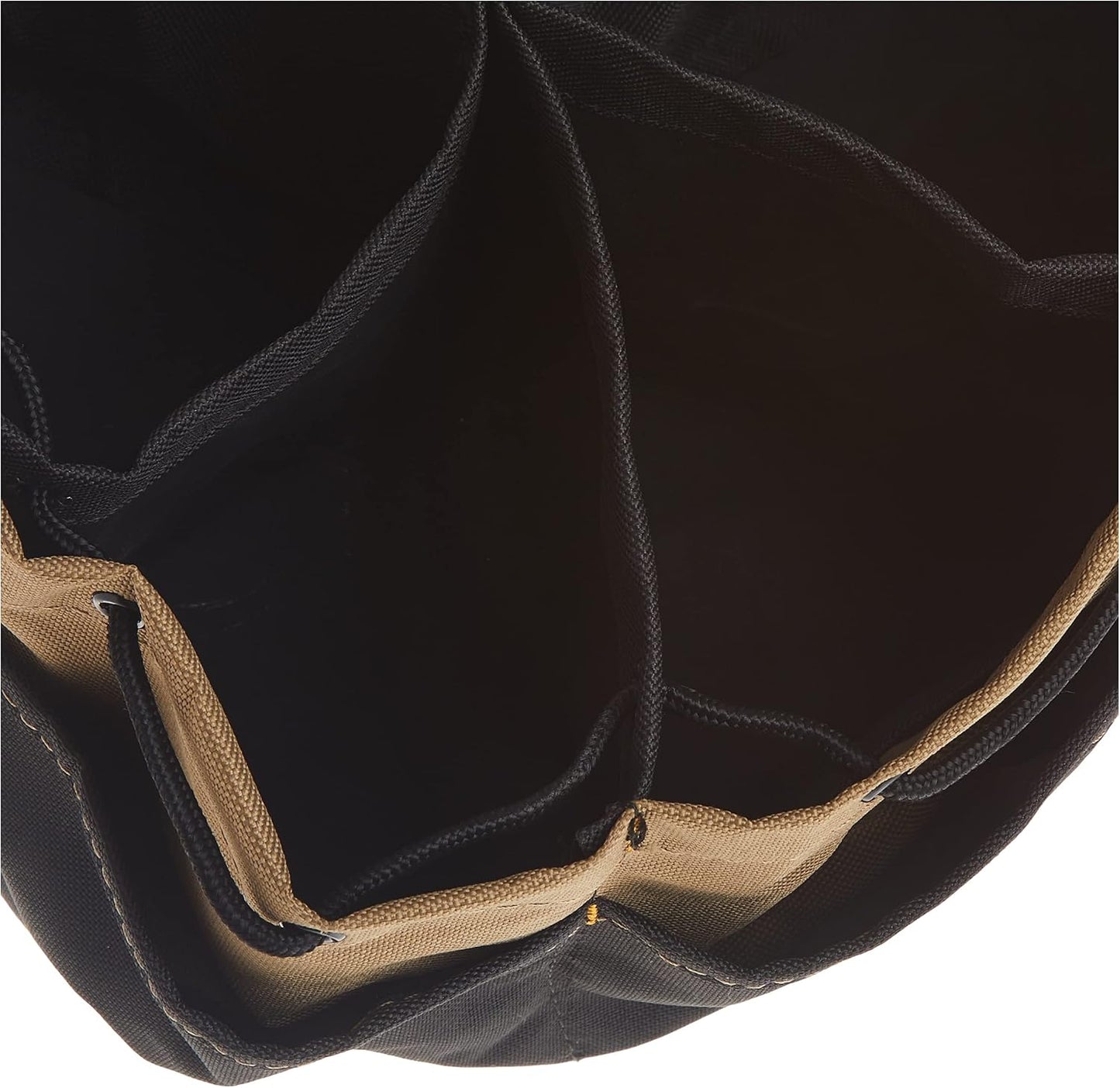 CLC Custom LeatherCraft 1148 Drawstring Bucket Bag, 18 Pocket , Black
