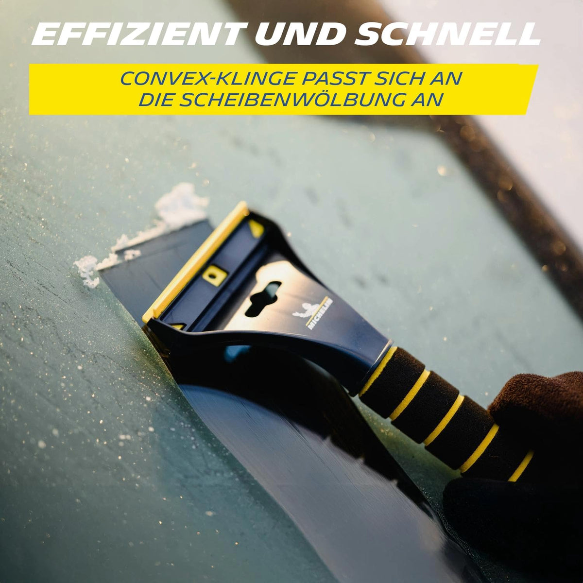 Michelin 81000 Ice scraper made of high-impact proof polystyrene - Blue/white