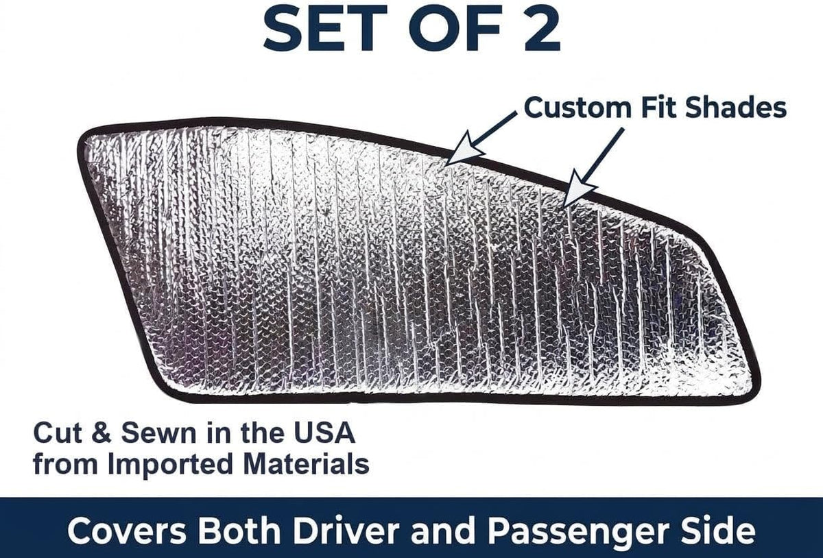 Set of 2 Custom Fit Automotive Reflective Front Seat Side Window Sunshade for 2013 2014 2015 2016 2017 2018 Hyundai Santa Fe Sport GLS LX