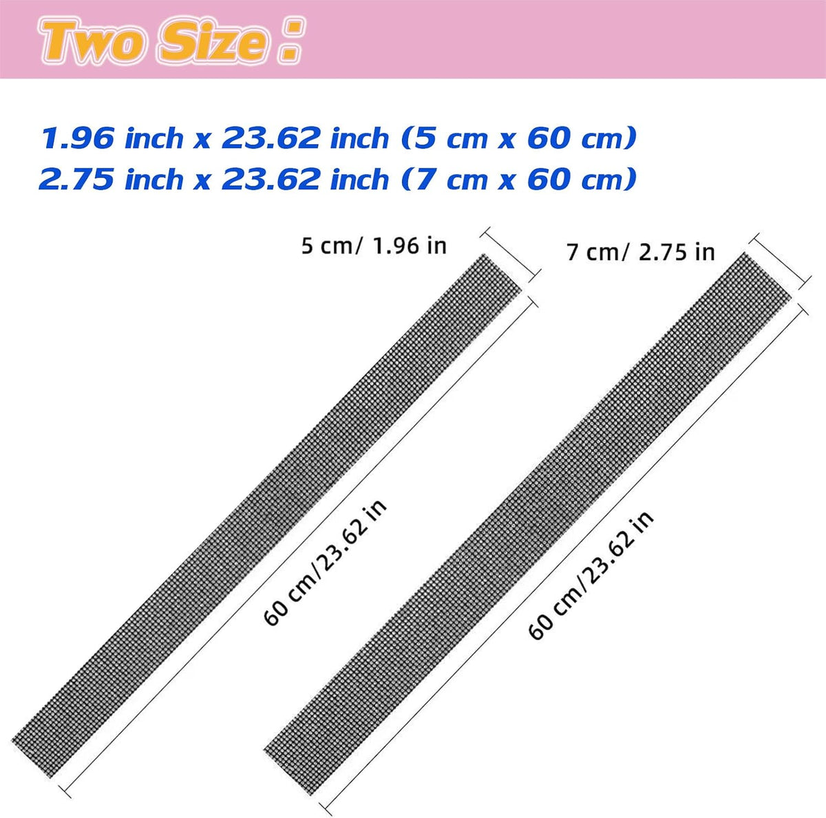 Car Door Sill Protector with Bling Rhinestones 2PCS Door Edge Guard Scuff Cover Protectors Anti-Scratch Strip Sticker Bumper Protector for Truck Car 5CM x 60CM (Red)