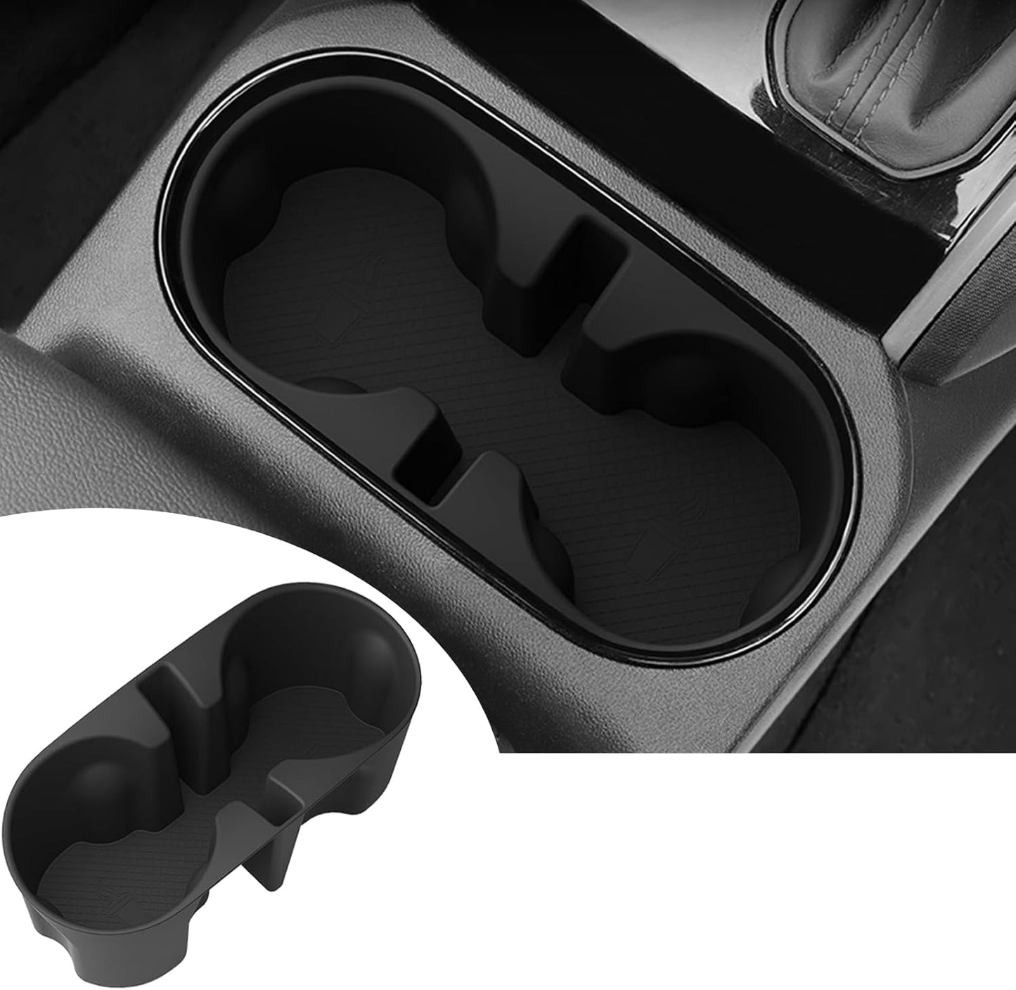 Center Console Silicone Cup Holder Inset for 2026 2025 2024 2023 Chevy Colorado GMC Canyon Interior Accessories Drink Holder Organizer Protector