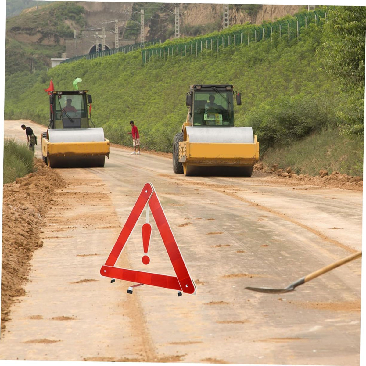 Modern Reflective Triangle Emergency Road Safety Sign for Vehicles