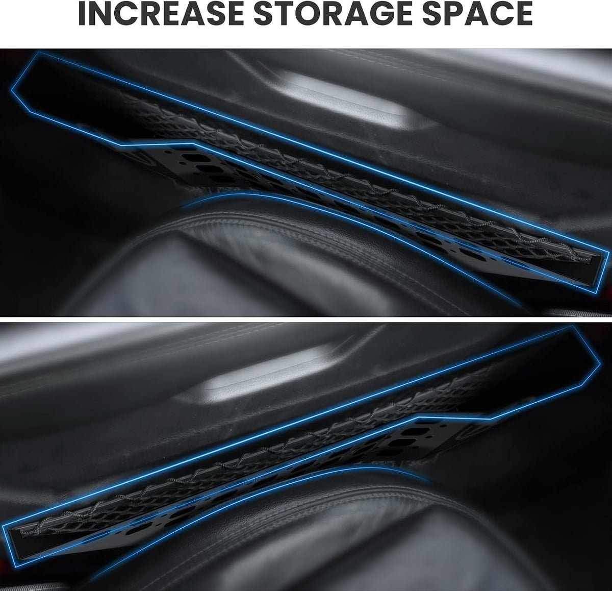 DIAMOOKY Metal Front Door Pocket Storage for Jeep Wrangler JL JLU 2018-2026