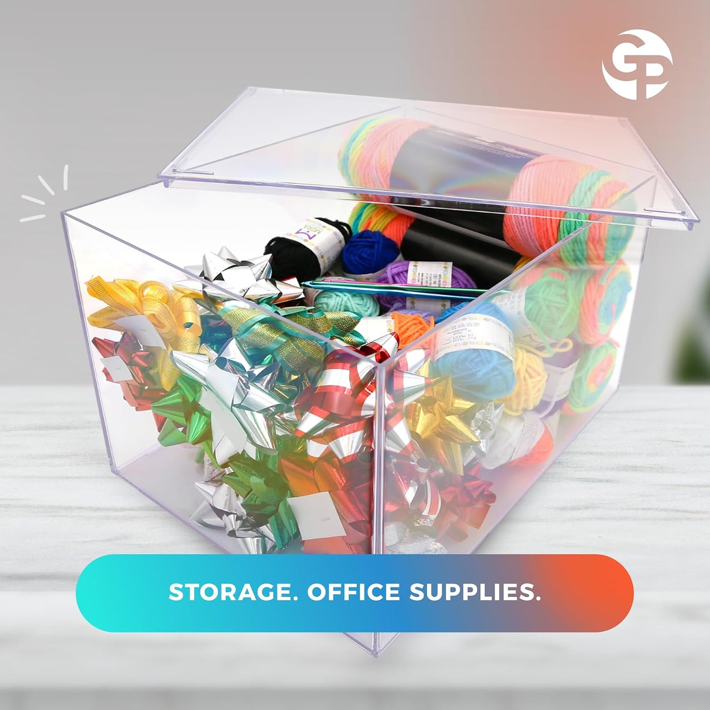 4-Pk Clear Acrylic Display Case with Lid, 12.5x8.5x8.5in, Memorabilia Box | Large 12.5x8.5x8.5 clear box for signed memorabilia, dioramas or shoe &amp; purse storage. Stackable, made in USA.