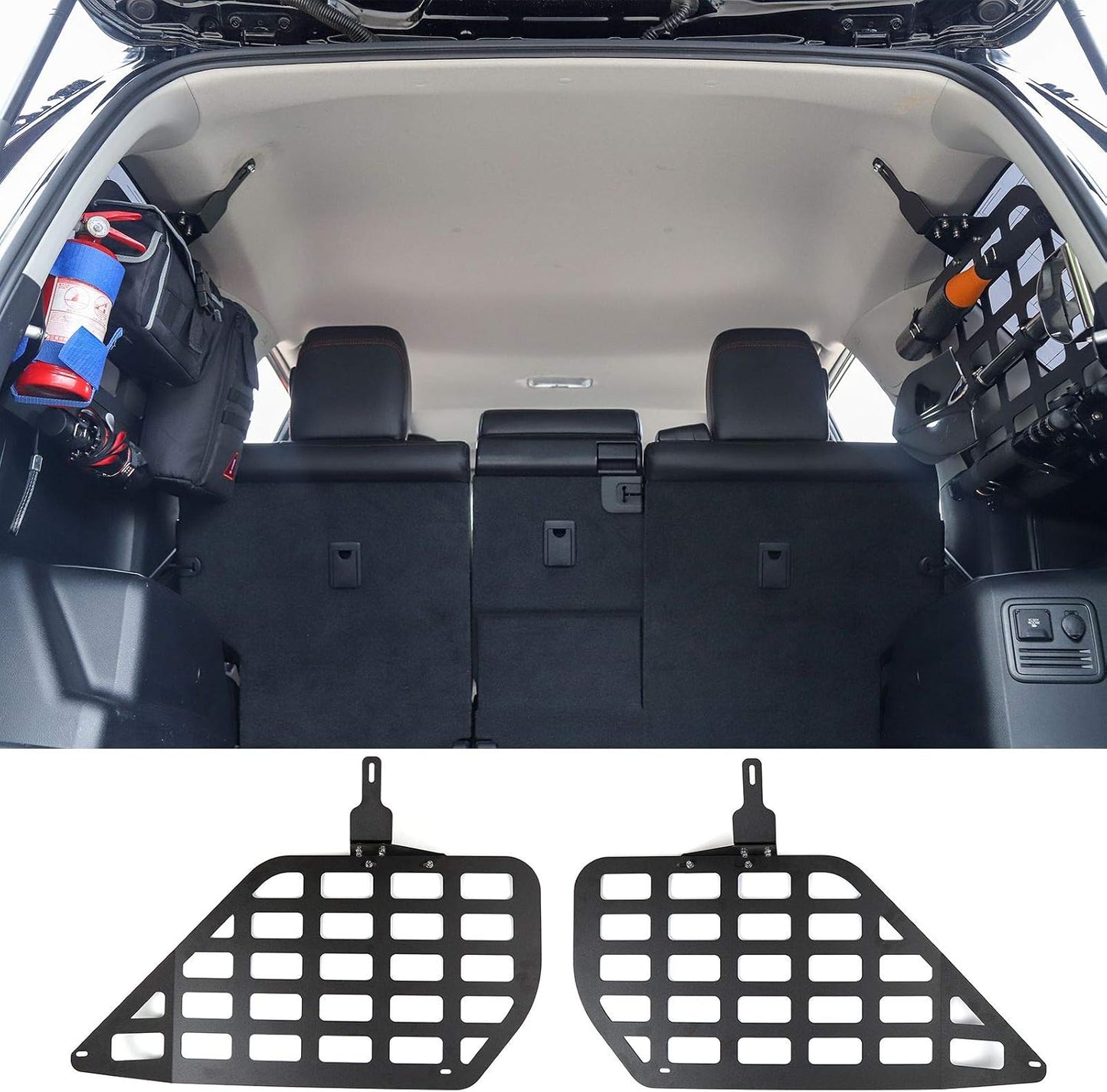 JeCar Modular Storage Panel System Rear Cargo Rack Trunk Shelf Interior Luggage Storage Carrier for Toyota 4Runner 2010-2020