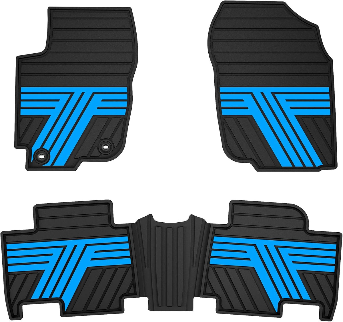 TTX LIGHTING Floor Mats for Toyota RAV4 2013-2018, Electric Blue