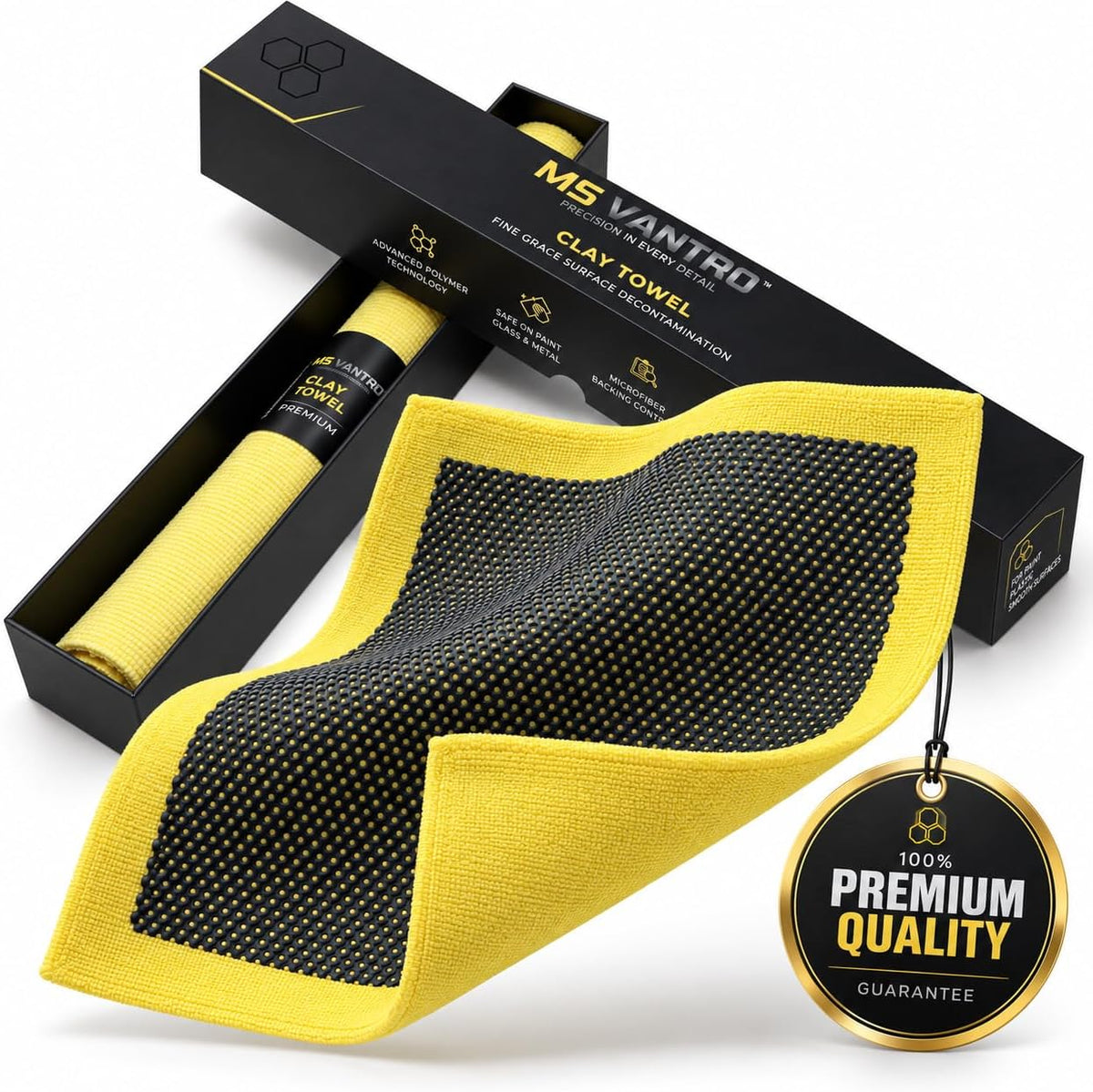 Premium Microfiber Clay Towel for Car Detailing 12 x 12 in