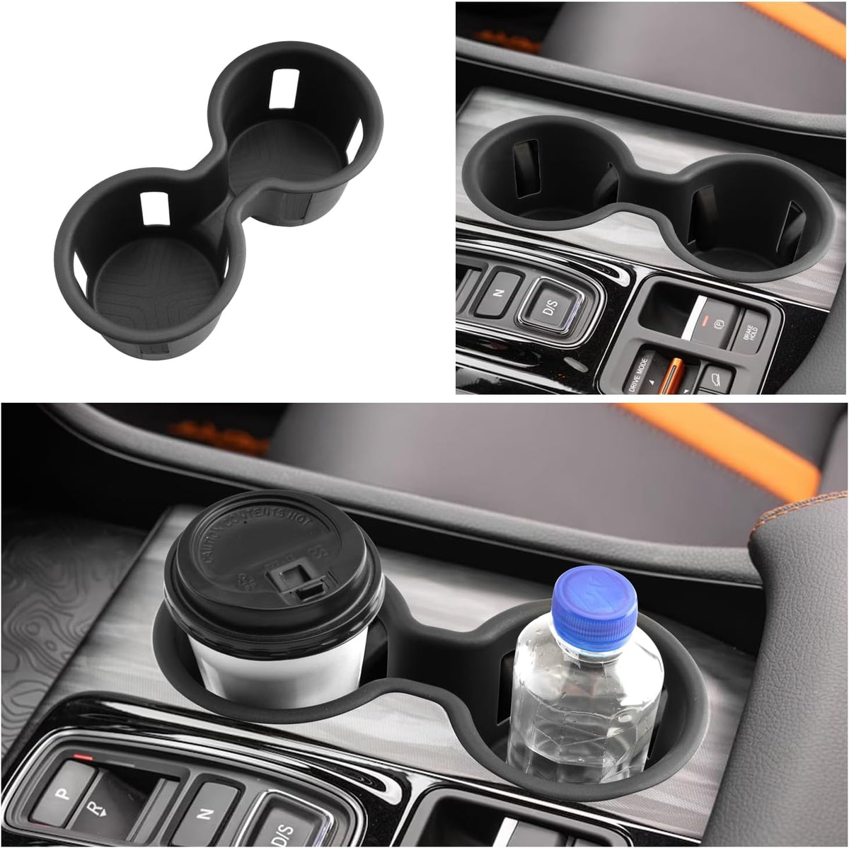 2026 Passport Center Console Cup Holder,for 2026 Honda Passport Accessories TPE Material Cupholder Coaster Liner Compatible with 2026 Honda Passport RTL/TrailSport/TrailSport Elite