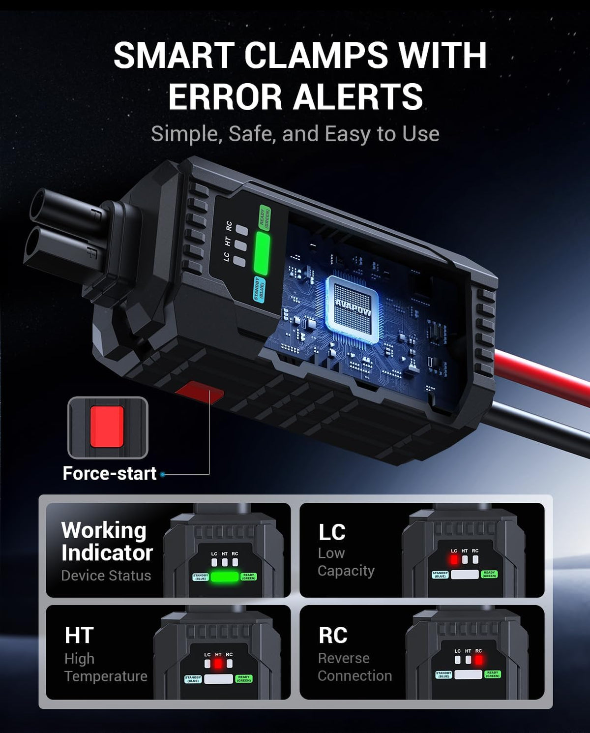 AVAPOW 6000A Car Battery Jump Starter Portable