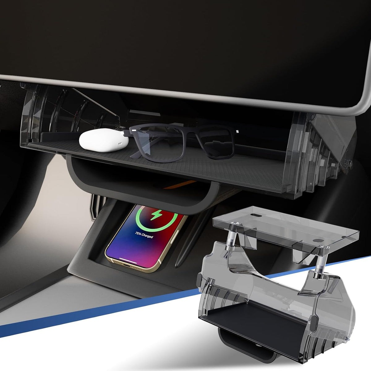 Hideable Under Screen Storage for Model Y/3 (Juniper/Highland)