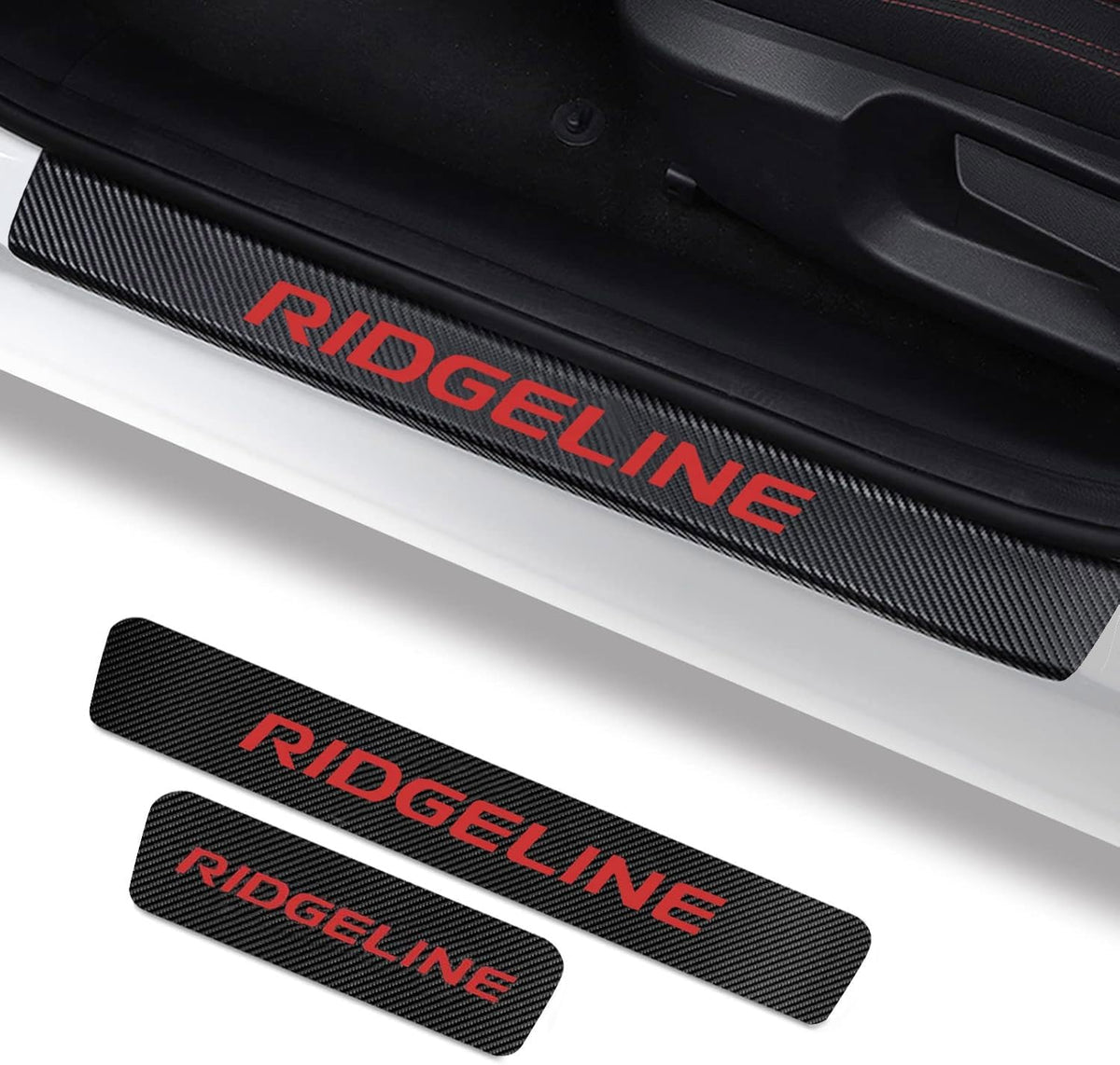 Car Door Sill Guard Protector Compatible with Honda Ridgeline Accessories, Door Sill Scuff Plate Sticker