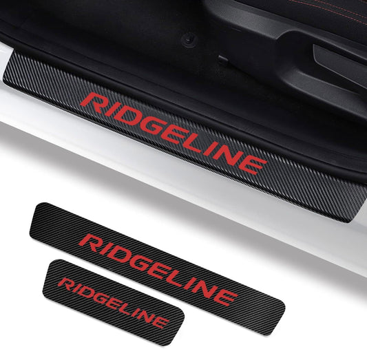 Car Door Sill Guard Protector Compatible with Honda Ridgeline Accessories, Door Sill Scuff Plate Sticker