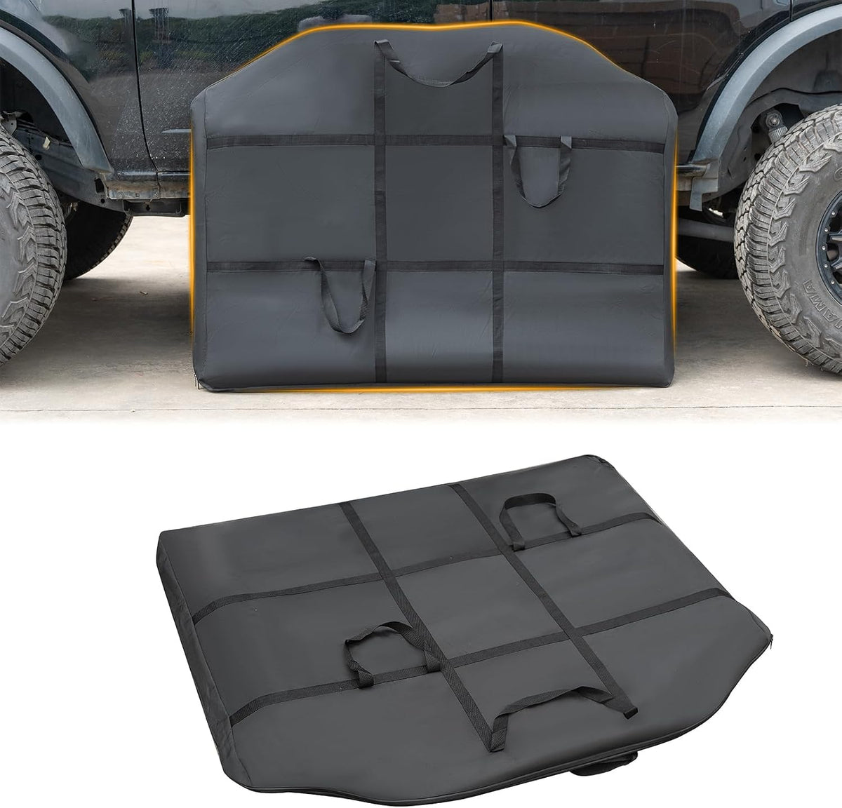 MAIKER OFF ROAD Freedom Panel Hard Top Storage Bag with Handle Compatible with Ford Bronco 2021-2025-2026 Bronco 2 & 4 Door, Heavy Duty 600D Oxford Fabric Car Top Panel Protector Bag