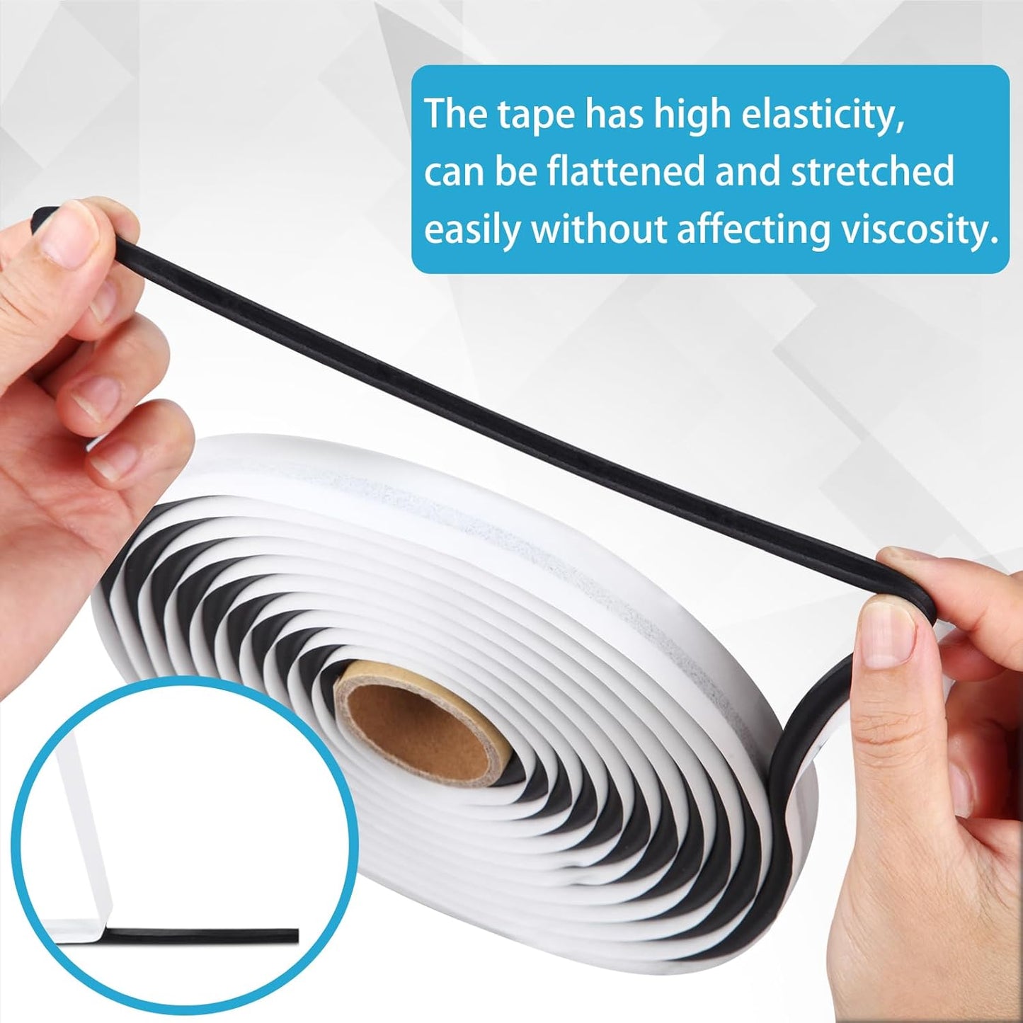 Butyl Sealant Tape, 13Ft Butyl Rubber Sealant Headlight Glue Sealant Rope for Automotive (Car, RV, Marine) for Installing Car Part, Windows, Doors and Windshield etc. 4 Pack