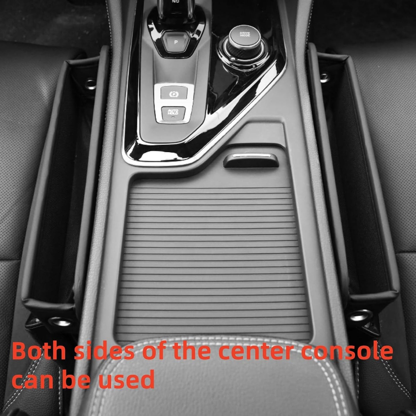 2 Pack Premium Car Seat Gap Filler Organizer - Universal Storage Box with Card Slots for Phones/Keys/Glasses, Fits Cars, SUVs & Trucks (Black)