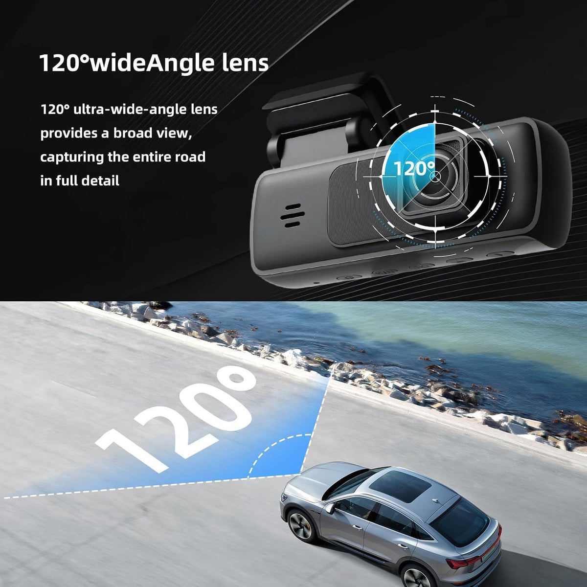 Dash Cam for Cars, 1080P FHD Front Dash Camera