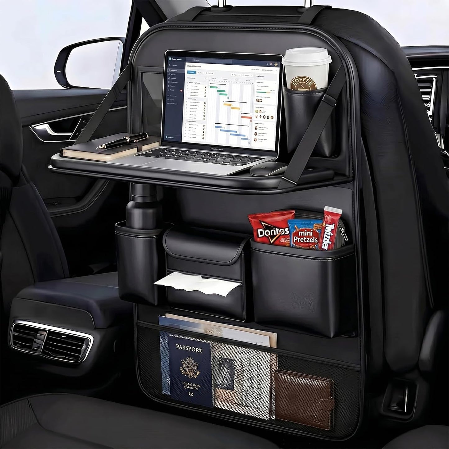 1 Pack - Car Organizer, Back Seat Car Organizer, Back Seat Organizer, Seat Back Organizer.(Black)