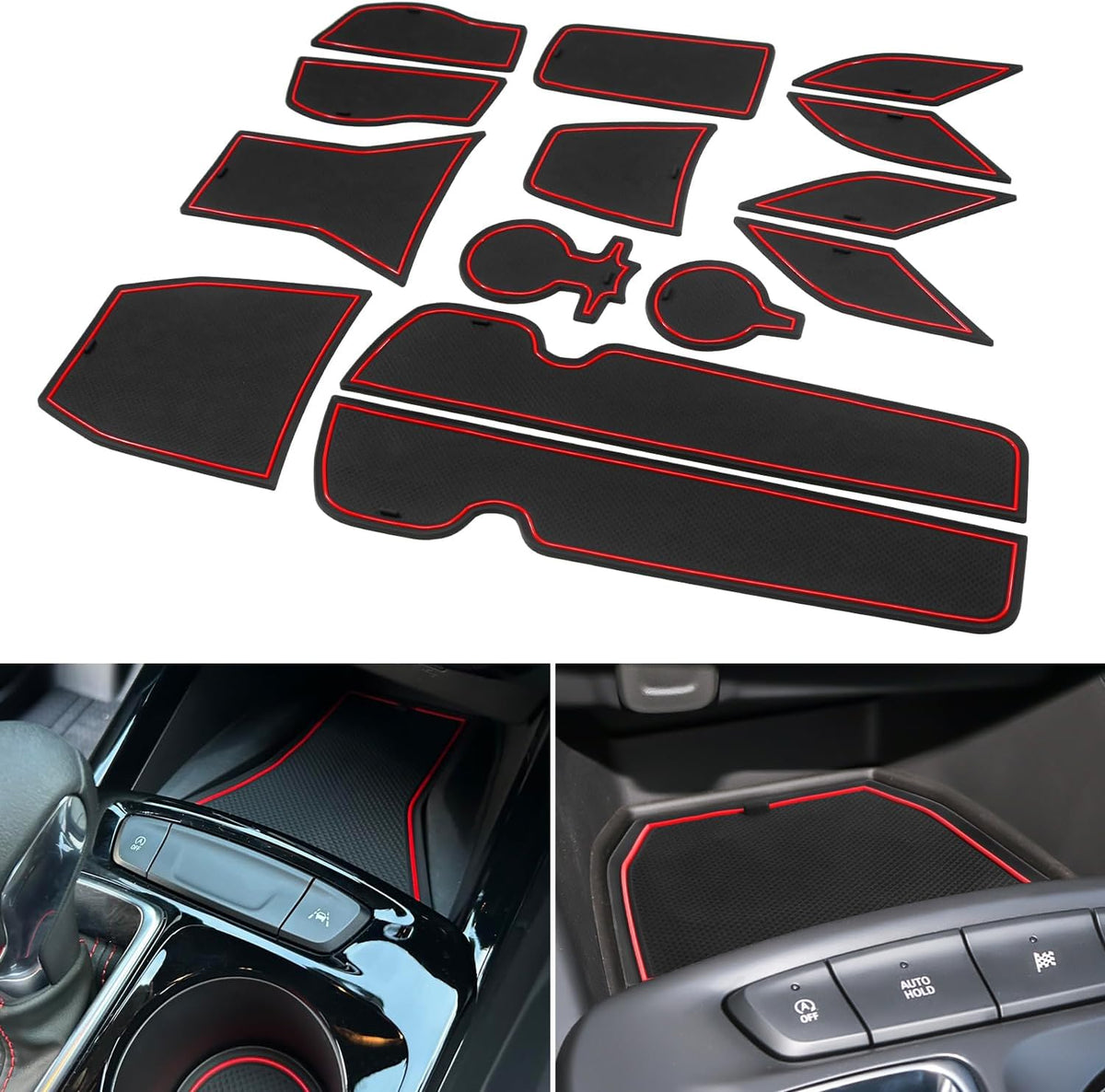 Cup Holder Inserts Door Slot Mat for 2026 2025 2024 Chevy Trax Accessories