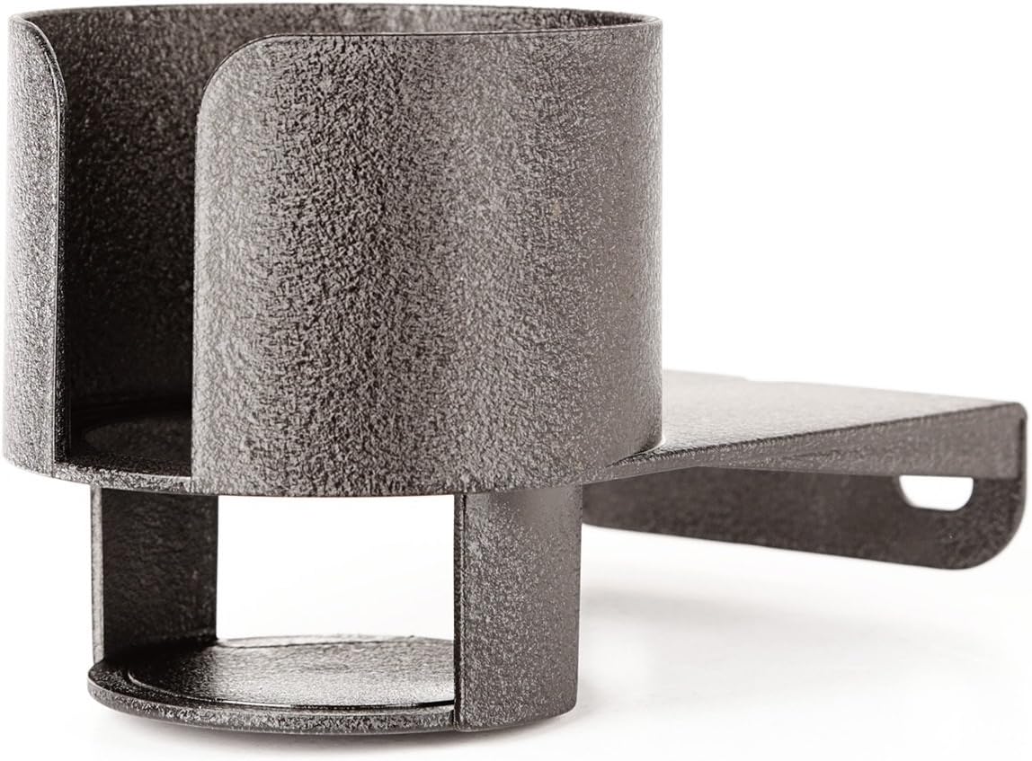Rugged Ridge Cup Holder - Windshield Mounted - Fits 1976–1995 Jeep CJ & Wrangler YJ - Interior Accessory & Quick DIY Setup - Black