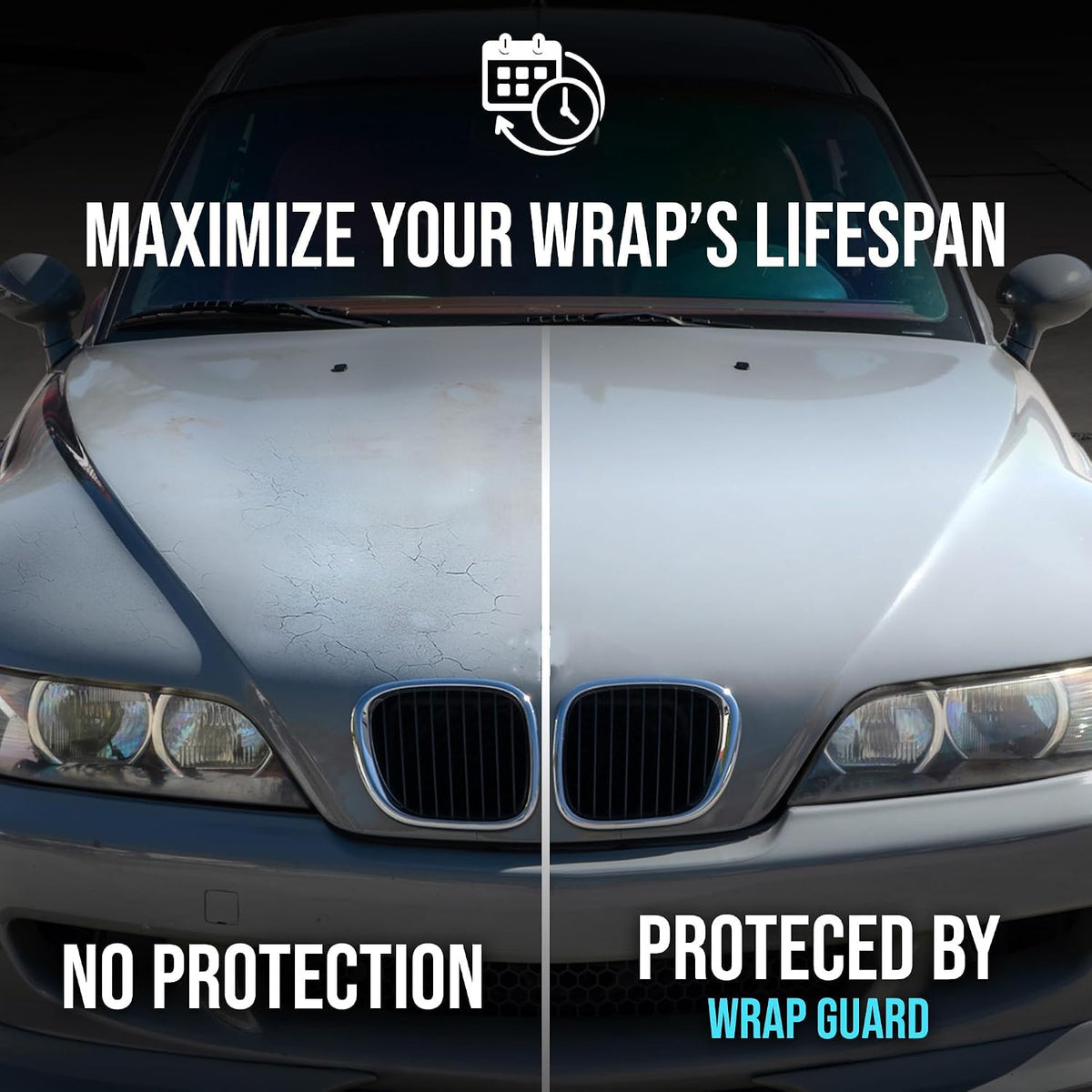 Rev Auto Wrap Guard - Cleans, Hydrates & Protects Car Vinyl | Vinyl Wrap Cleaner for Cars | Made for Gloss, Satin, Matte, Chrome, Printed & More - (32 Fl Oz)